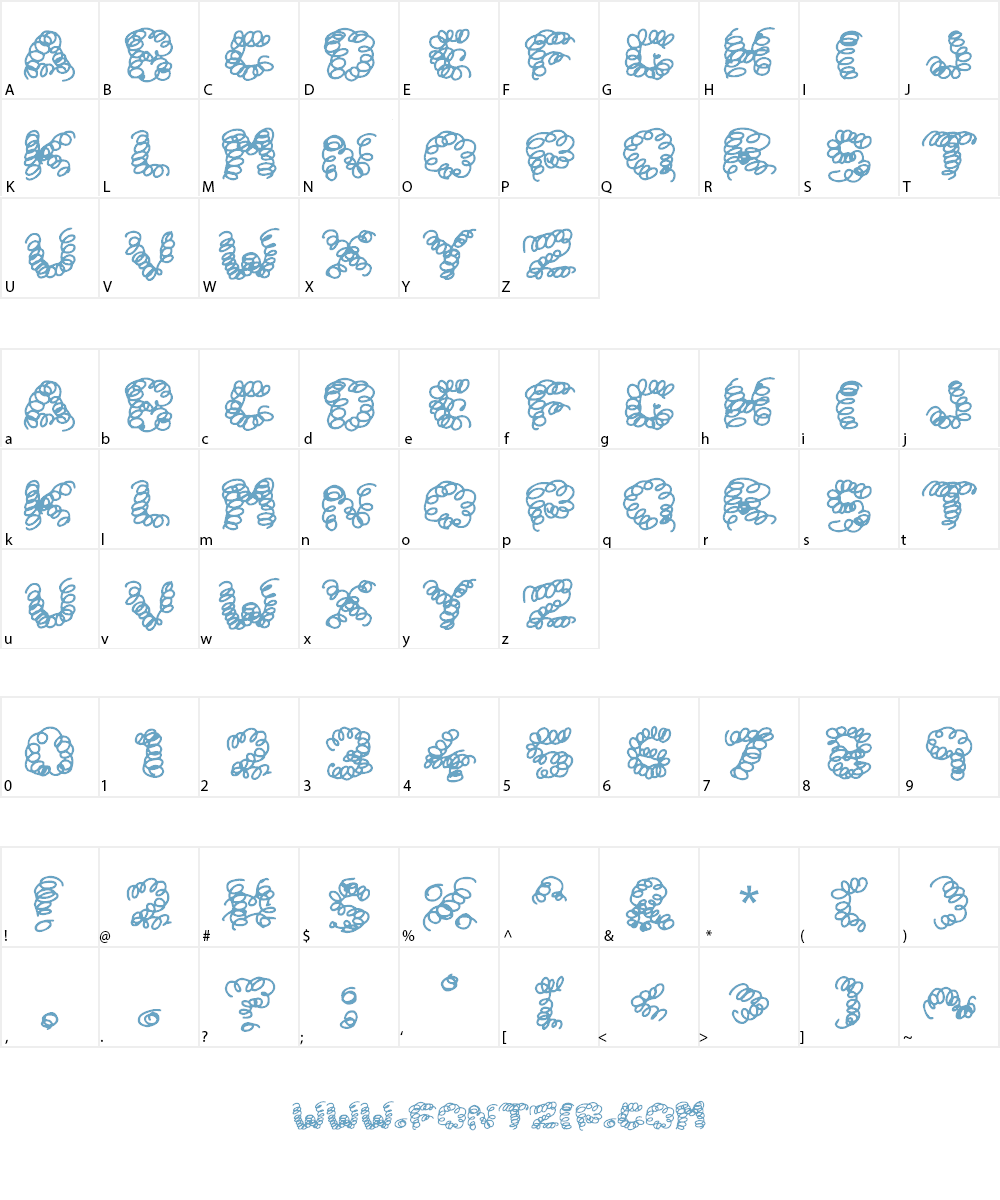 Spring Jokes Font Character